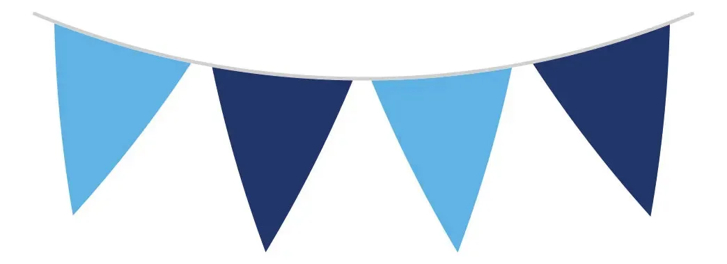 Banner azul e azul royal