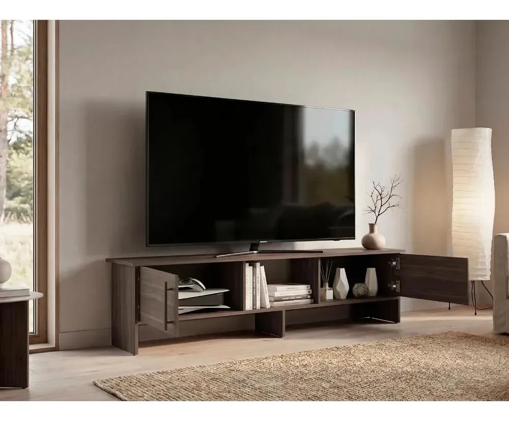 Mesa de TV Dago, avelã, para TV até 65 avelãs