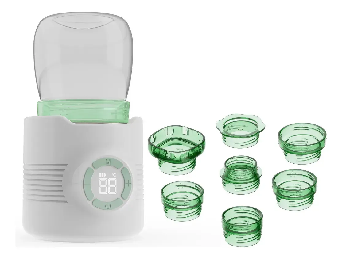 Aquecedor de mamadeiras recarregável portátil da Patico, bule branco