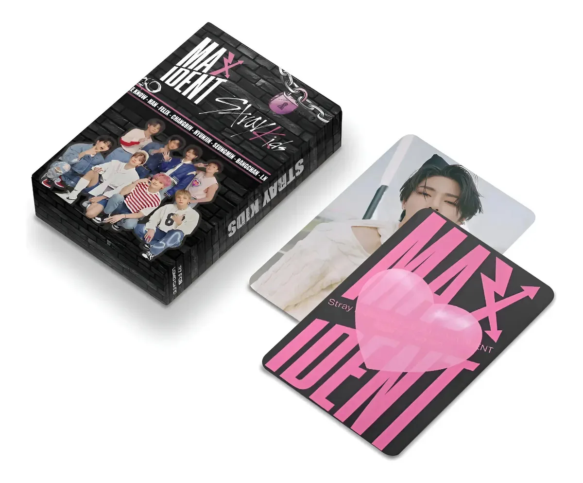 Cartões fotográficos Stray Kids Box X 27 Kpop Lomocard Maxident Character Cards Parte 1