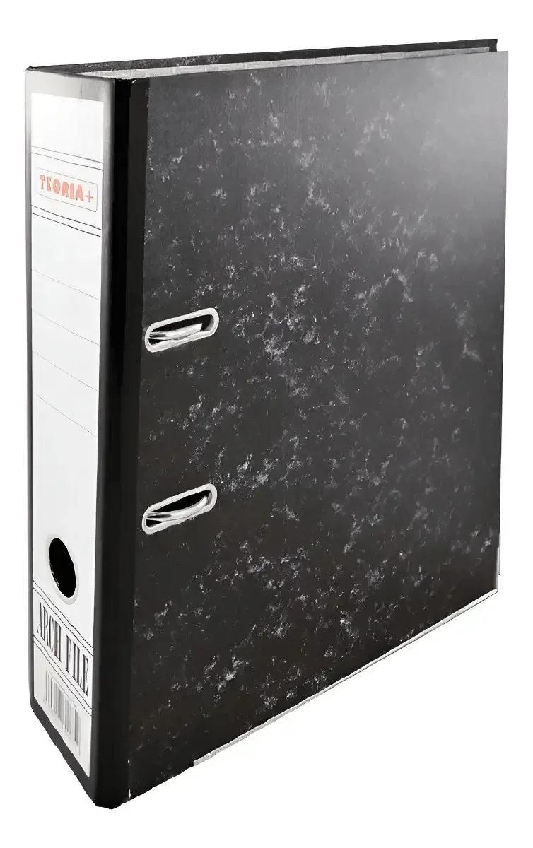 Bibliorato Teoria Marbled A4 Black