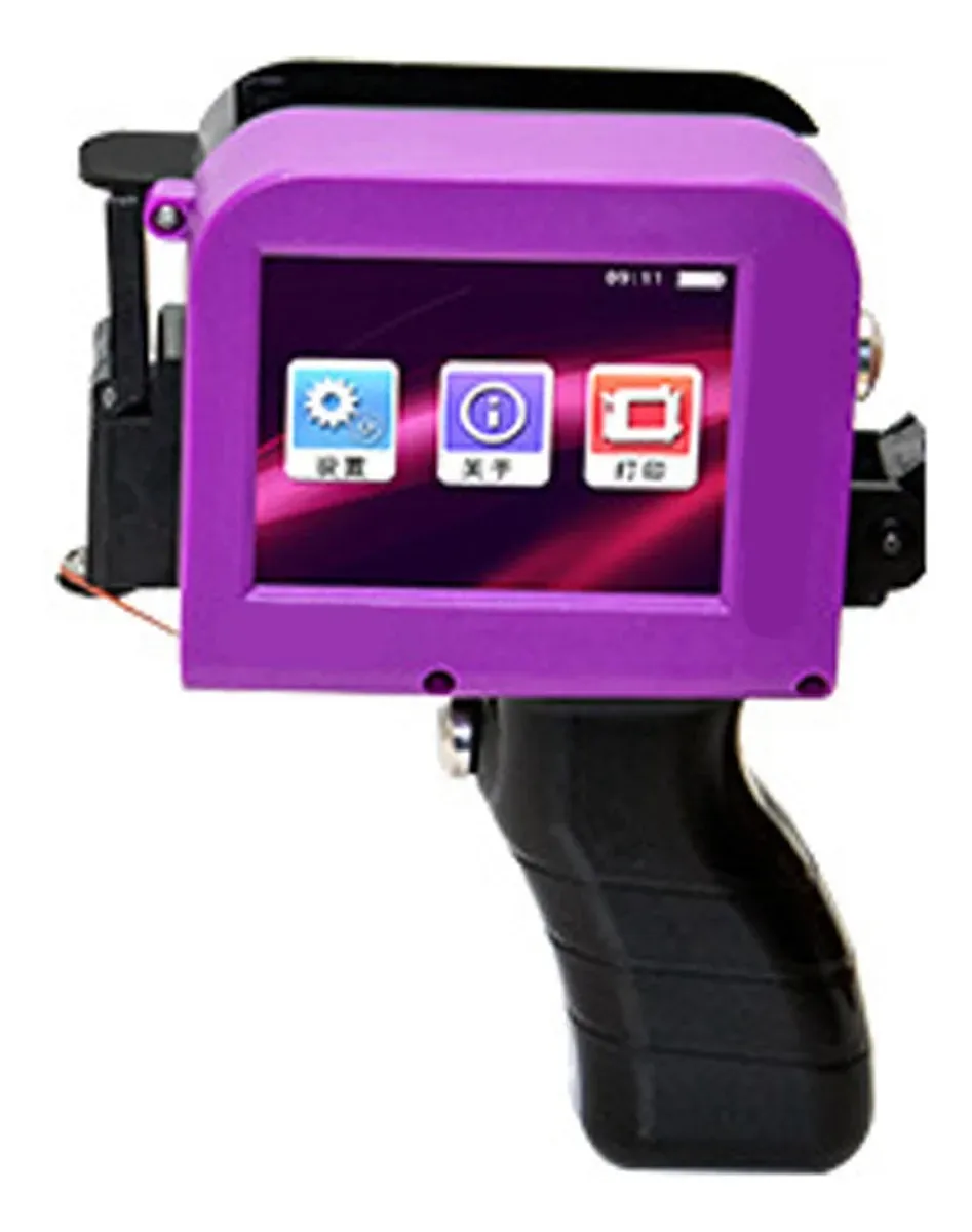 Impressora a jato de tinta portátil Depisuta, mini máquina de codificação a jato de tinta inteligente para código QR, produção de código de barras, data e hora, logotipo