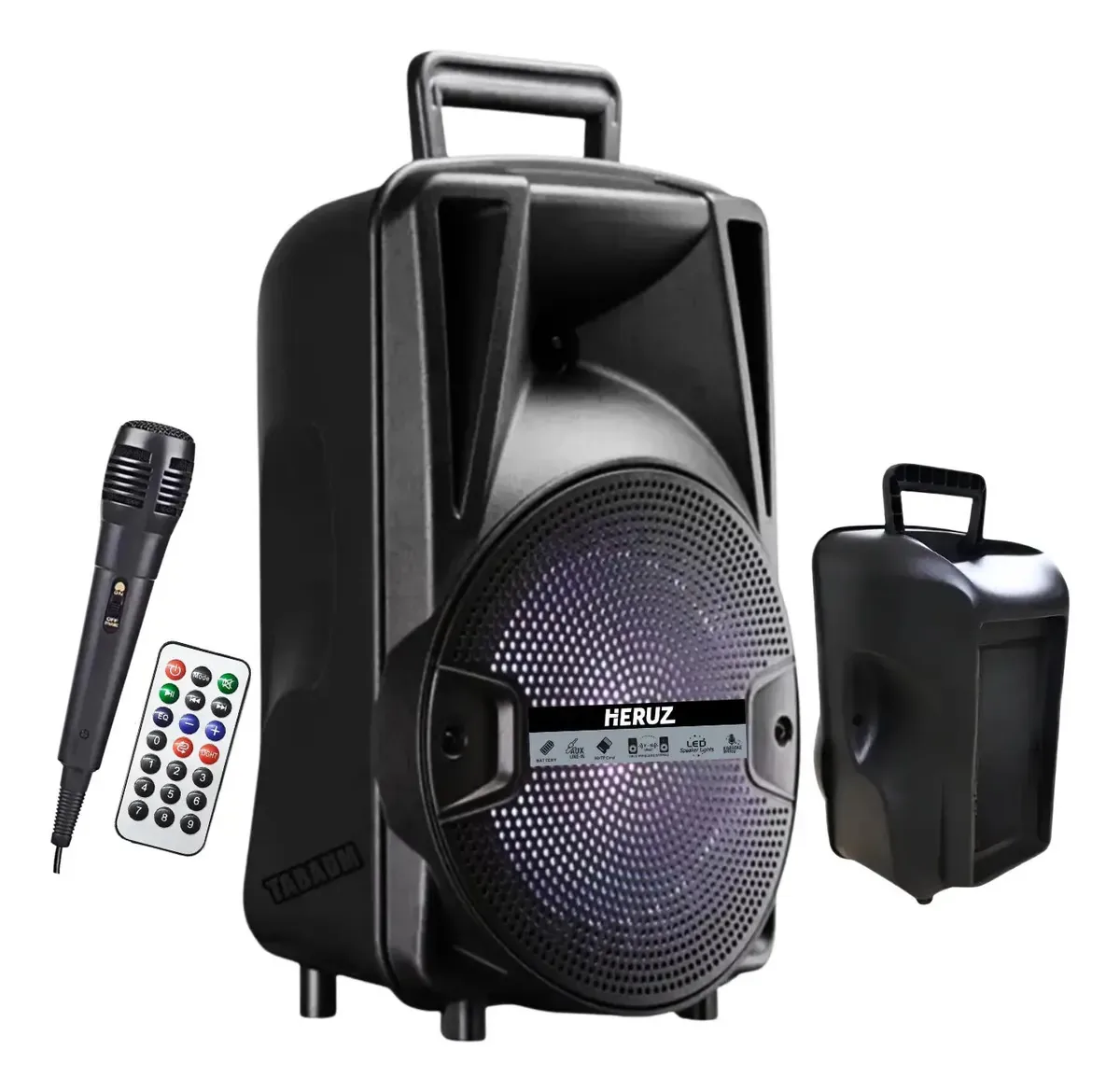Caixa Som Bluetooth Amplificada 1000w Mp3 Microfone Pendrive Preto