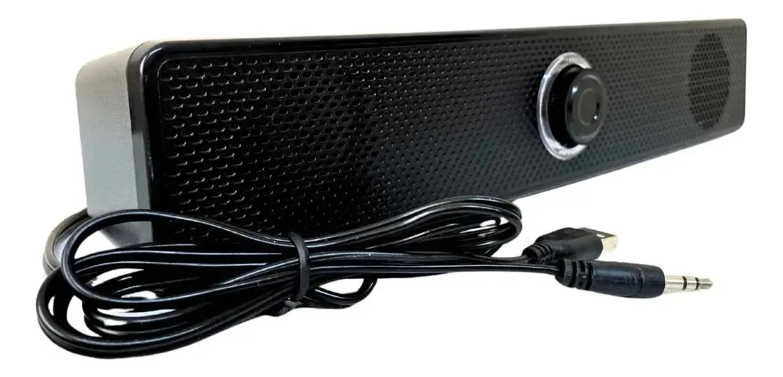 Caixa Caixinha De Som Amplificada Para Pc Gamer Subwoofer Preto
