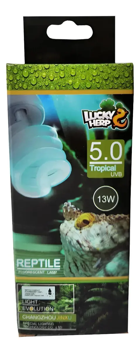 Lâmpada Fluorescente Uva Uvb 5.0 Lucky Herp P/ Répteis 13 W