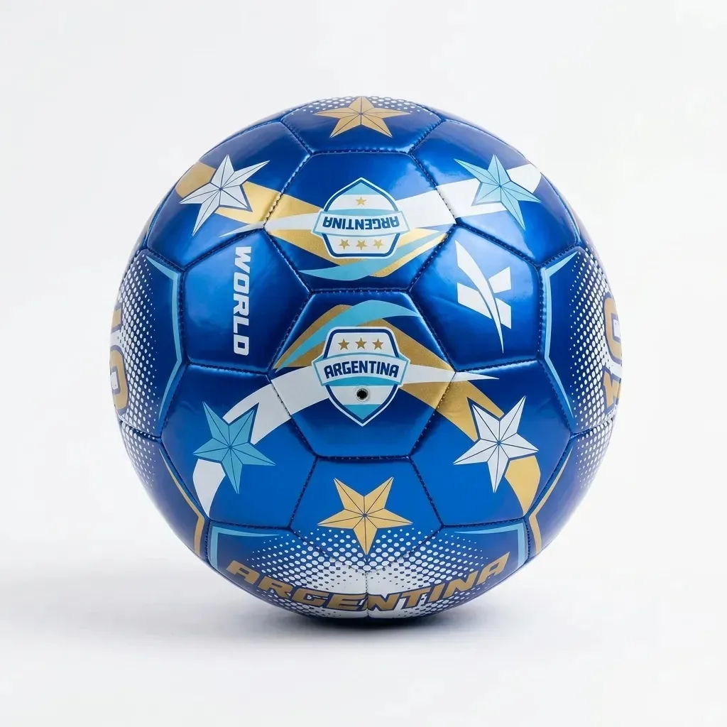 Bola de futebol azul N5 Argentina 57197