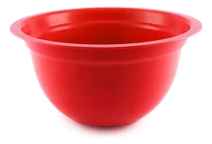 Bacia grande de plástico, cores: 25 cm, vestidos: vermelho