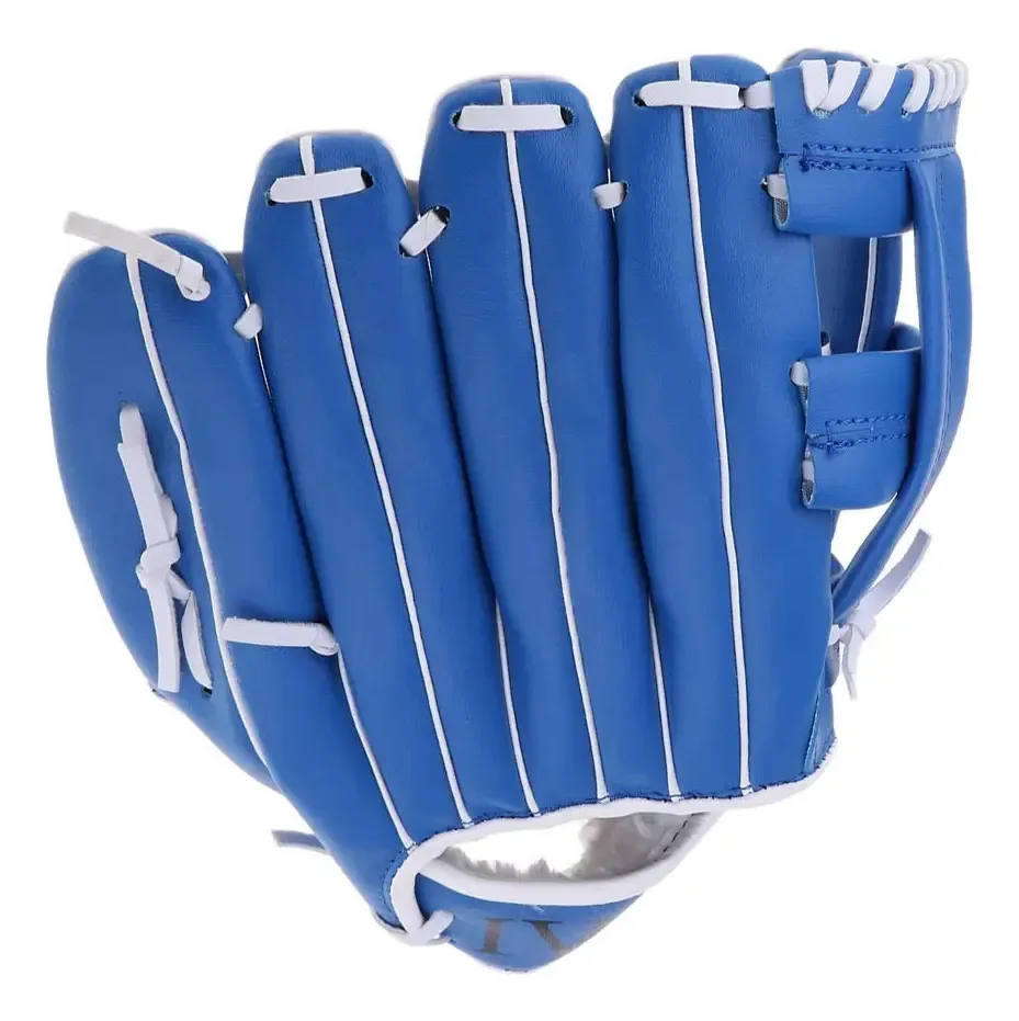 Luvas de beisebol Fengshaui Luvas de beisebol robustas para adolescentes Luvas de beisebol respiráveis duráveis para beisebol ao ar livre (azul)