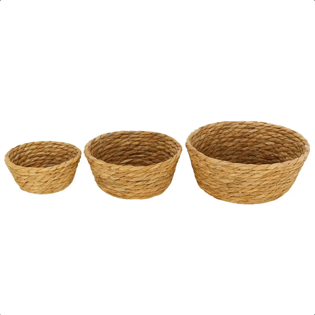 Cestas organizadoras de vime X3 - decoração marrom