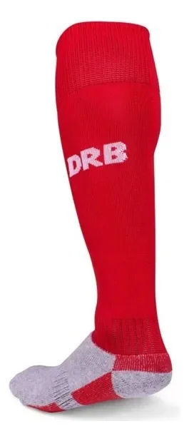 Meias de futebol, hóquei, rúgbi, voleibol, cor: vermelho, tamanho júnior