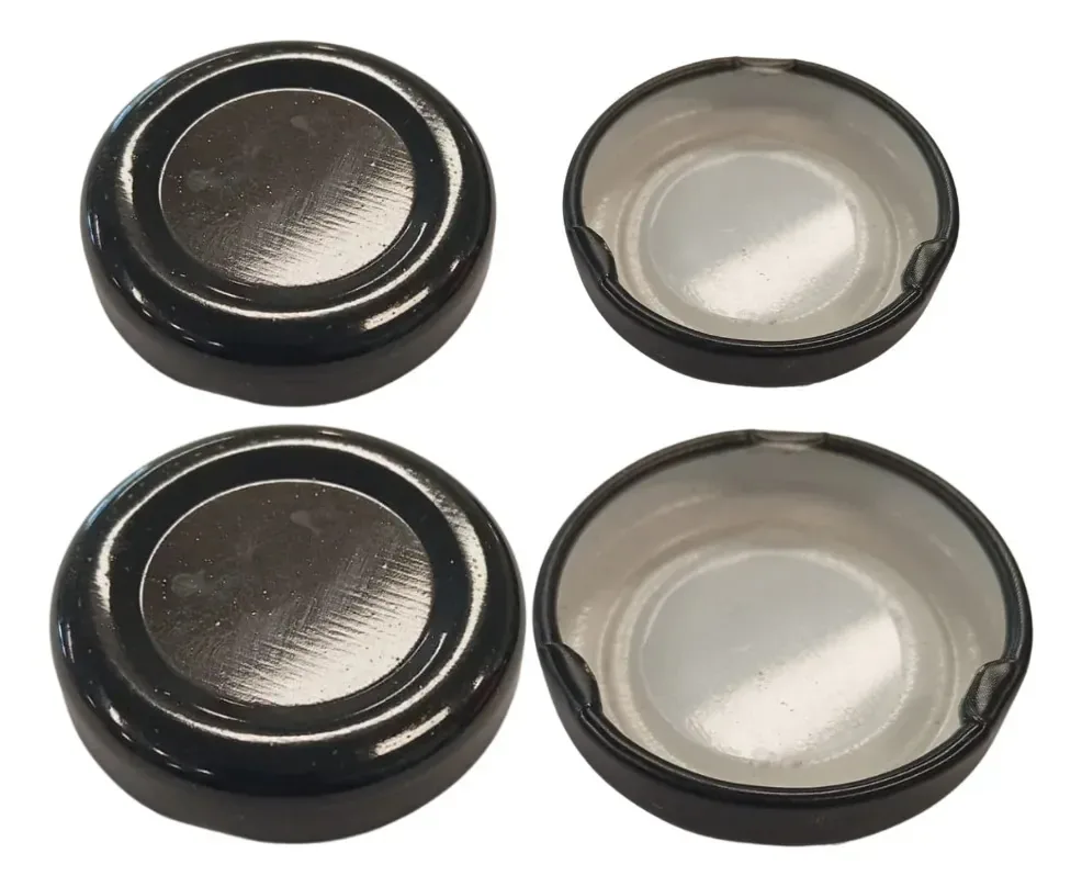 Tampa para recipiente Megaenvases Axial com design castelos e escorregadores infláveis preto de 3.8cm de comprimento x 3.8cm de largura x 3.8cm de diâmetro - kit de 60