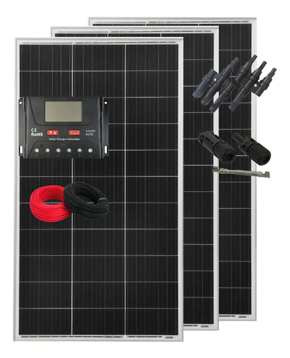 Kit Painel Solar Motorhome - Kombi 480w 12v (3 Placas 160w)