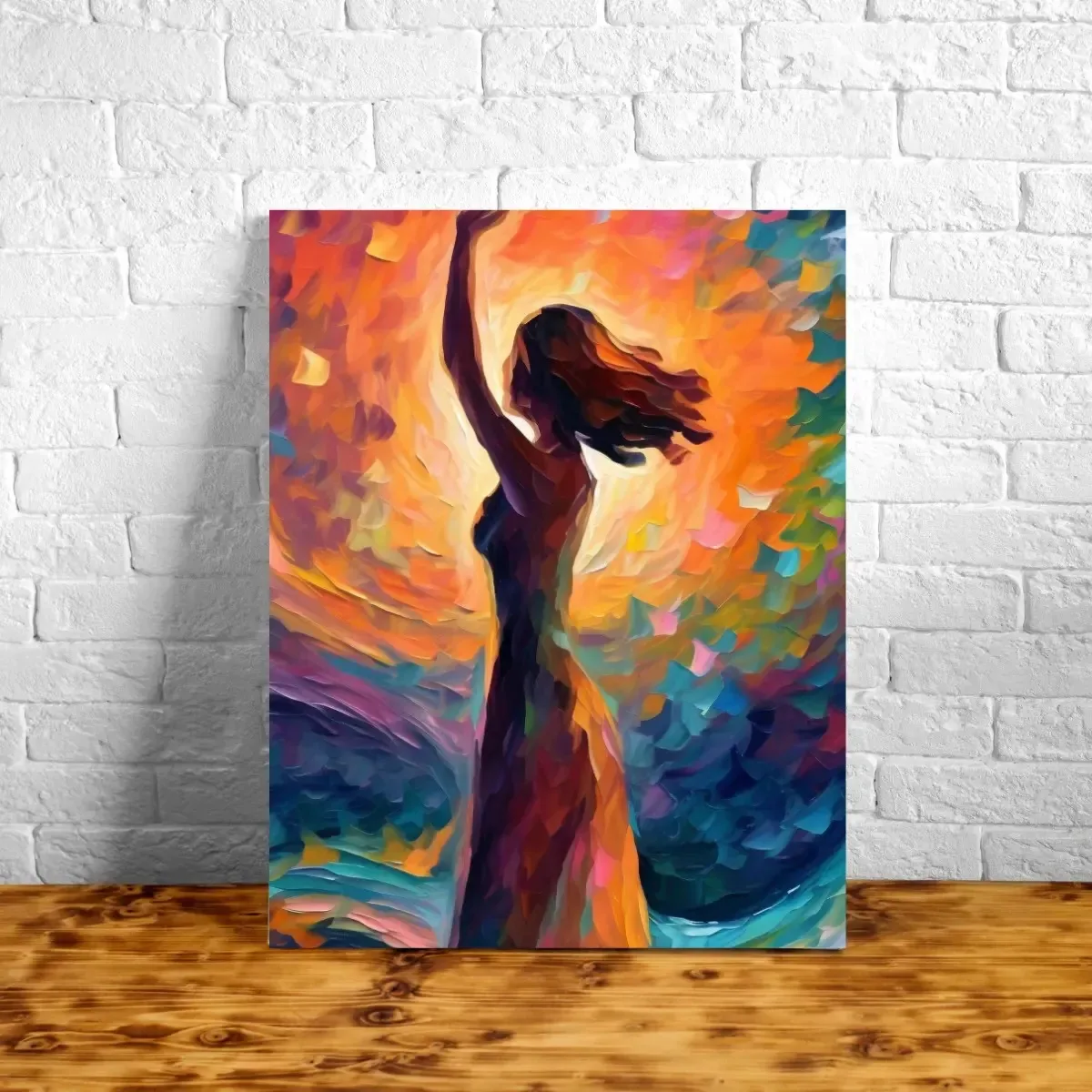 Quadro Decorativo 30x45 Sala Quarto Dança Da Cores Dança Da Cores