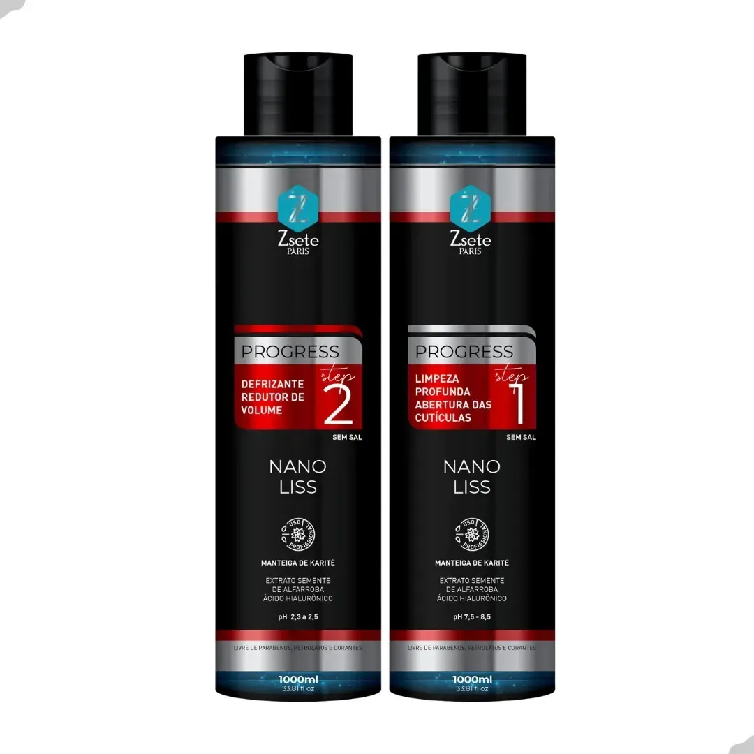 Kit Progressiva Orgânica Nano Liss Com Ácido Hialurônico