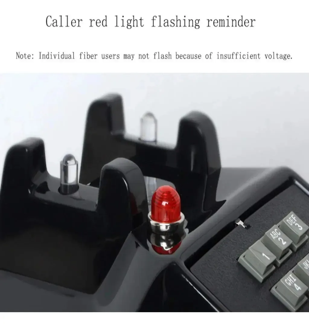 Telefone fixo vintage Sudyanb, telefone com fio retrô, telefone fixo com fio, substituto de telefone de mesa antigo para decoração de casa e escritório