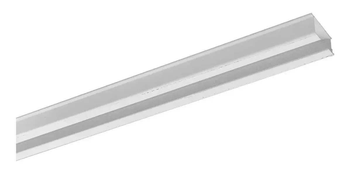 Trilho Suíço 19mm Maxi Alumínio 3,20m Para Gesso E Drywall Branco