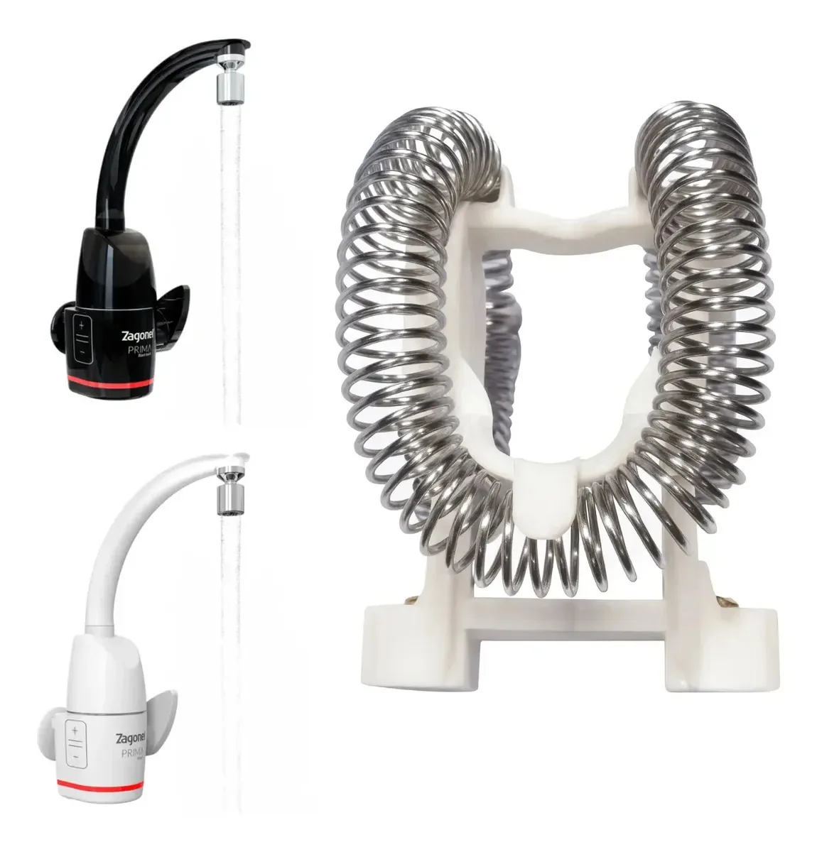 Resistência Torneira Zagonel Prima Touch 5500w Pratimix Prateado Polido 60