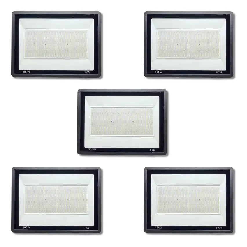 Kit Com 5 Refletores Holofote Led Smd 400w Ip66 Bivolt