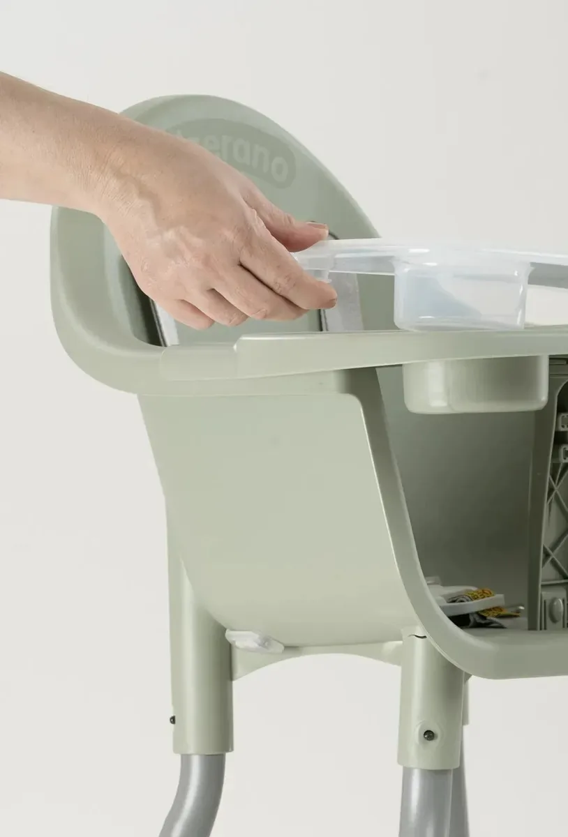 Cadeira Alimentação Infantil Alta Gaia Galzerano Verde Pistache Verde-claro
