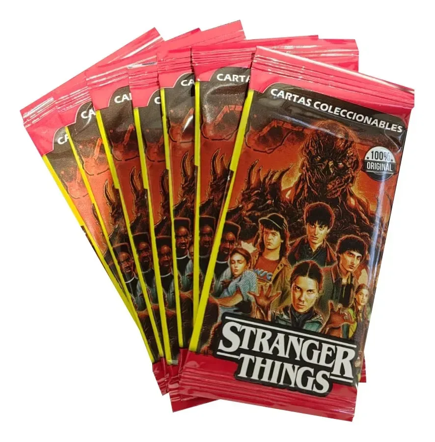 Pacote de 10 envelopes de cartões colecionáveis Stranger Things Cromy