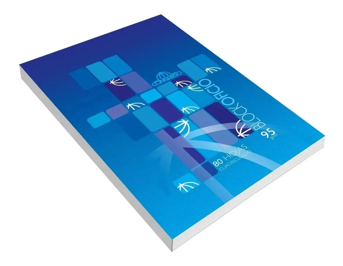 Bloco de folhas Office Congress X80, folhas quadradas 95g