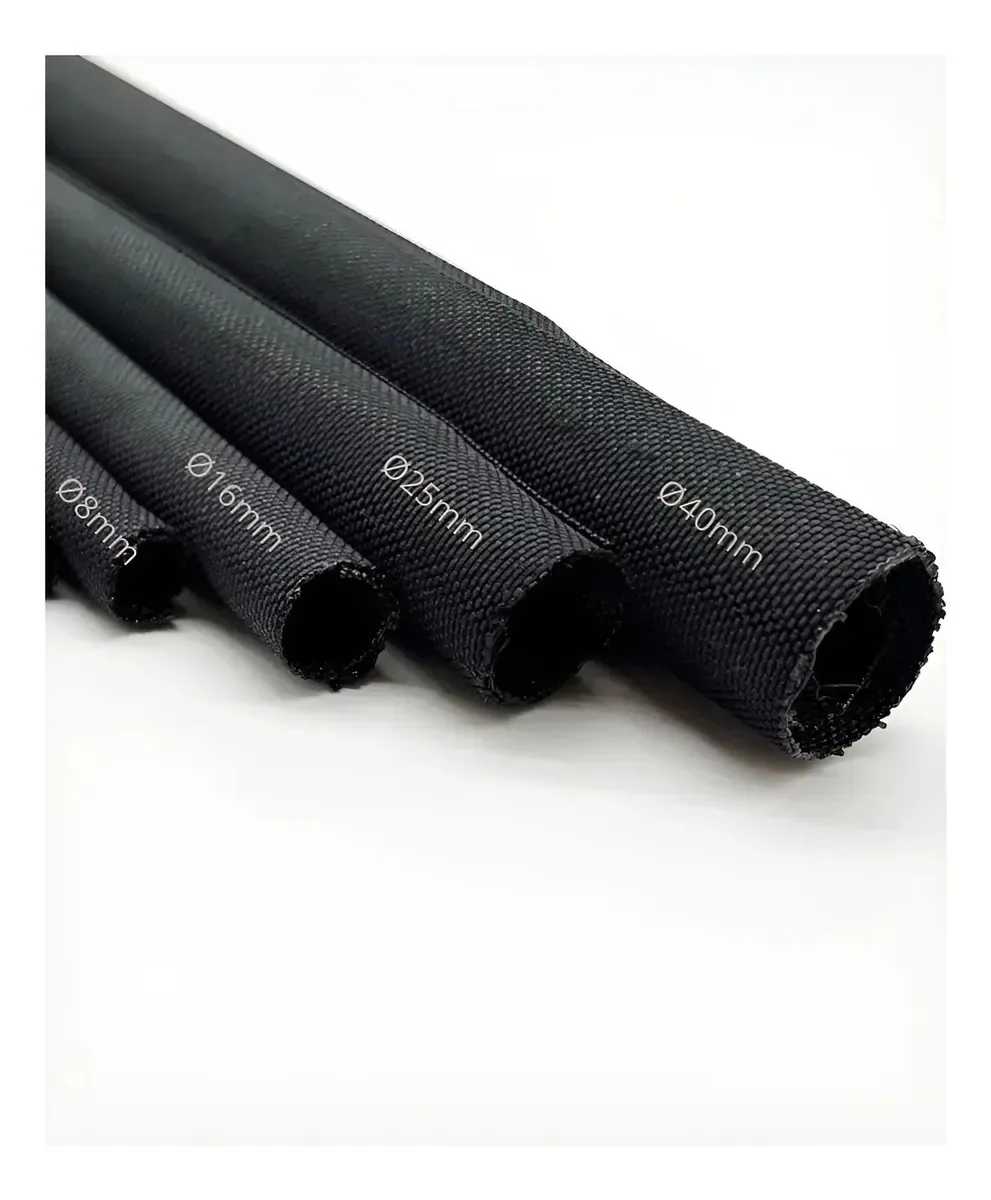 Kit Malha Auto Fechamento 8mm 16mm 25mm 40mm X 2 Metros Preto