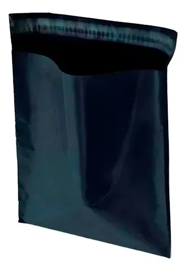 100 Envelopes De Segurança Black Premium- 15x24 Cm Black