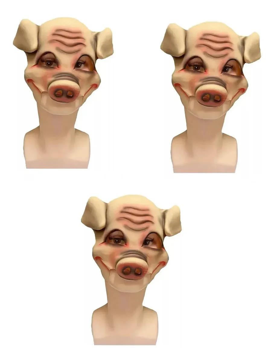 Kit Máscaras Três Porquinhos Fantasia Teatro Carnaval Festa