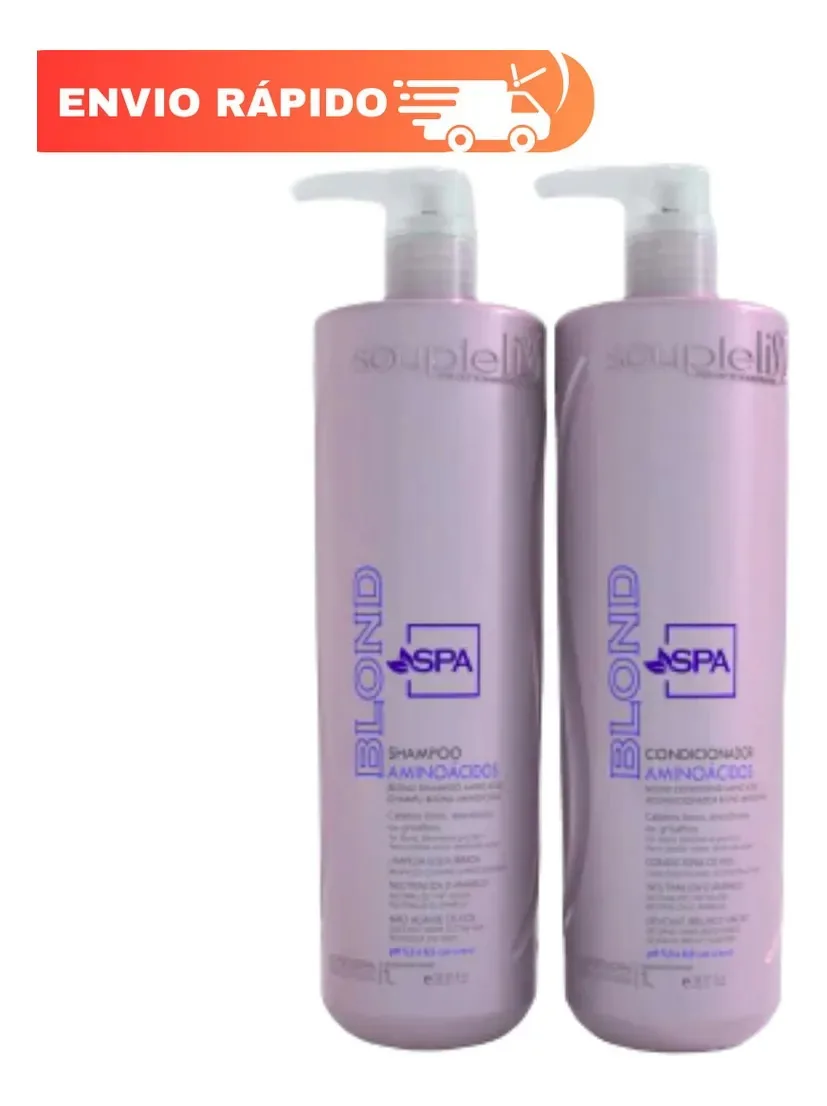 Kit Spa Blond Matizador Shampoo- Condicionador Soupleliss 1l