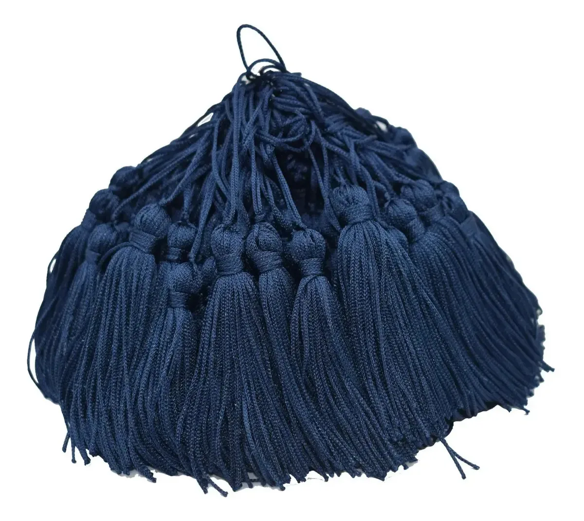 Franjas D Seda Pingente Tassel Azul Marinho 25 Unidades Cor Azul-escuro