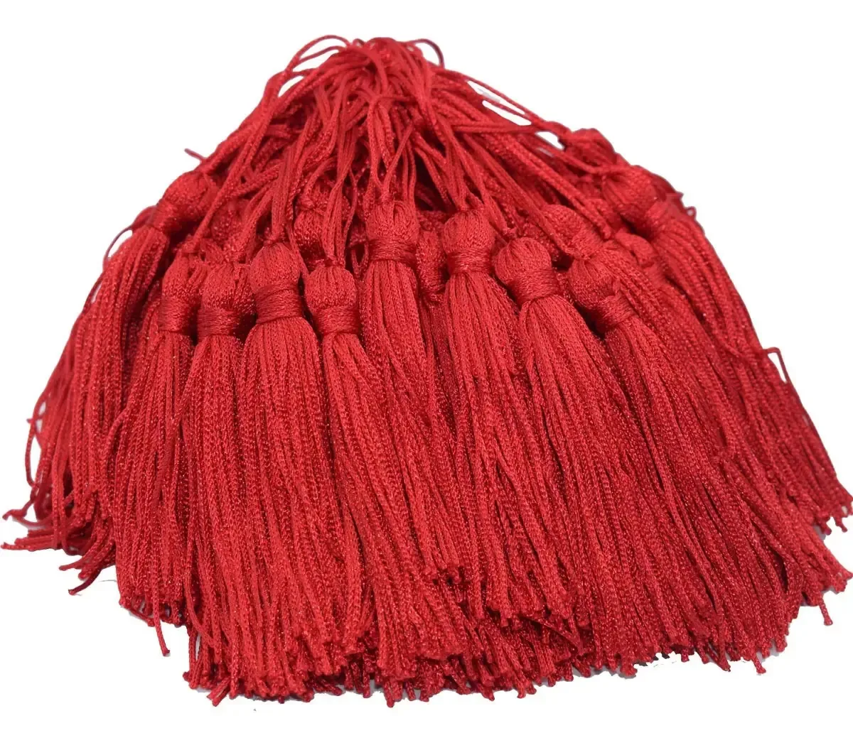 Franjas D Seda Pingente Tassel Azul Marinho 25 Unidades Cor Vermelho