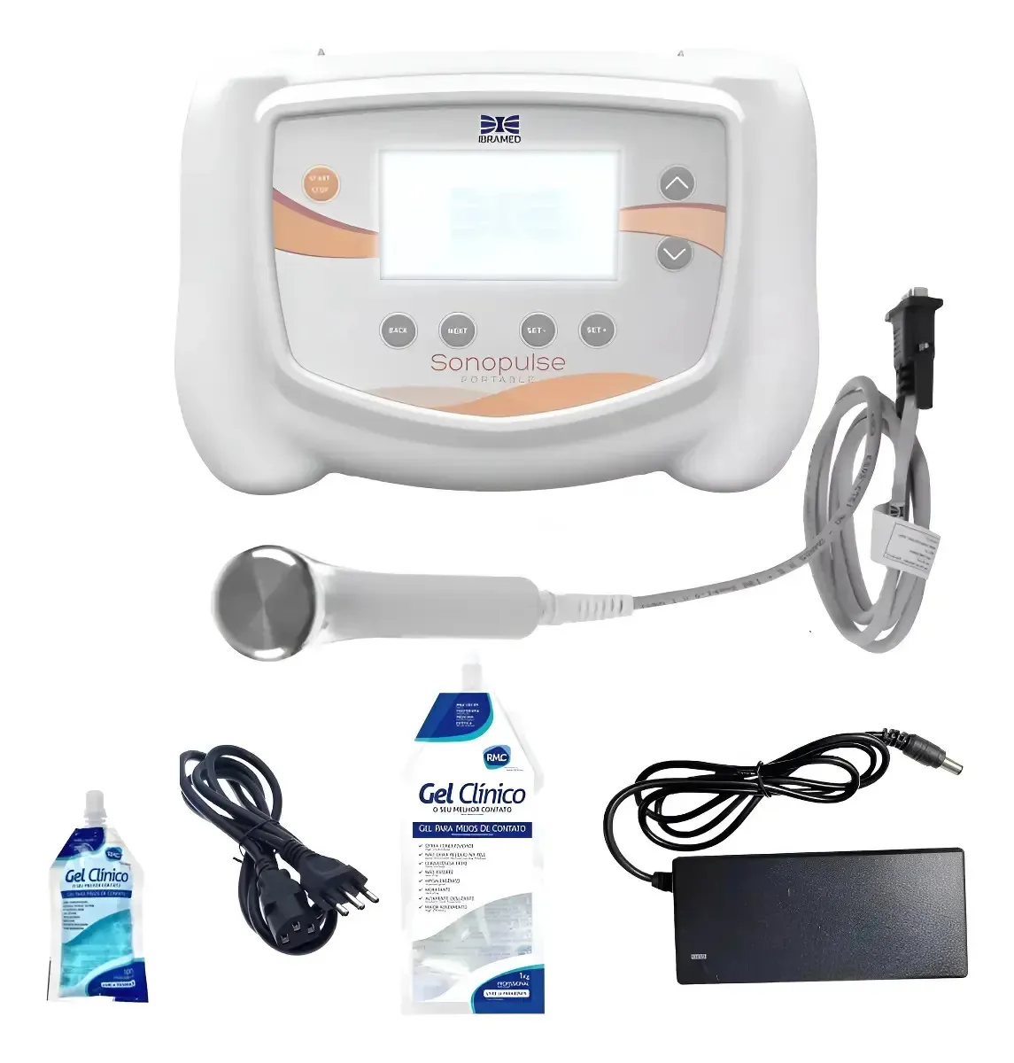 Aparelho de Ultrassom Sonopulse Portable da Ibramed para Estética e Reabilitação
