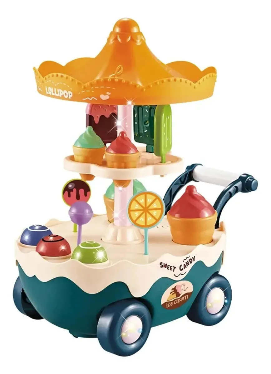 Máquina de sorvete de brinquedo para cultivo de carrinho de sorvete de cor única Cr400953