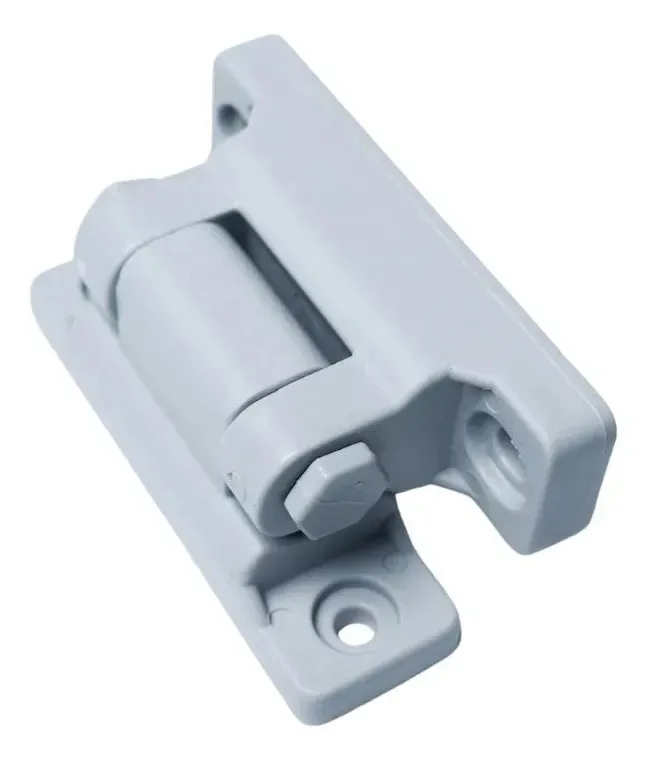 Dobradiça Pequena 70mm S/ Mola Cinza Geladeiras Frezzer