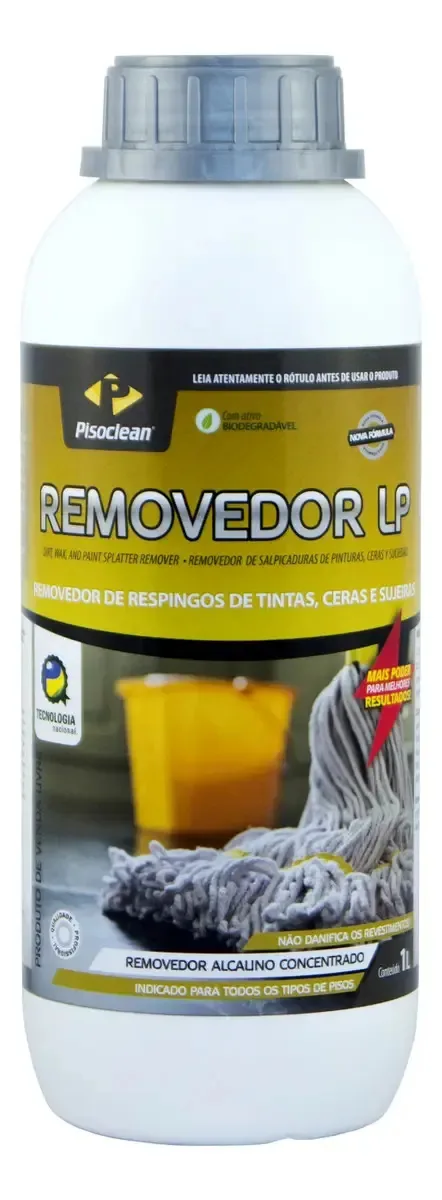 Removedor Lp Pisoclean Respingo De Tinta, Ceras E Sujeiras 1l
