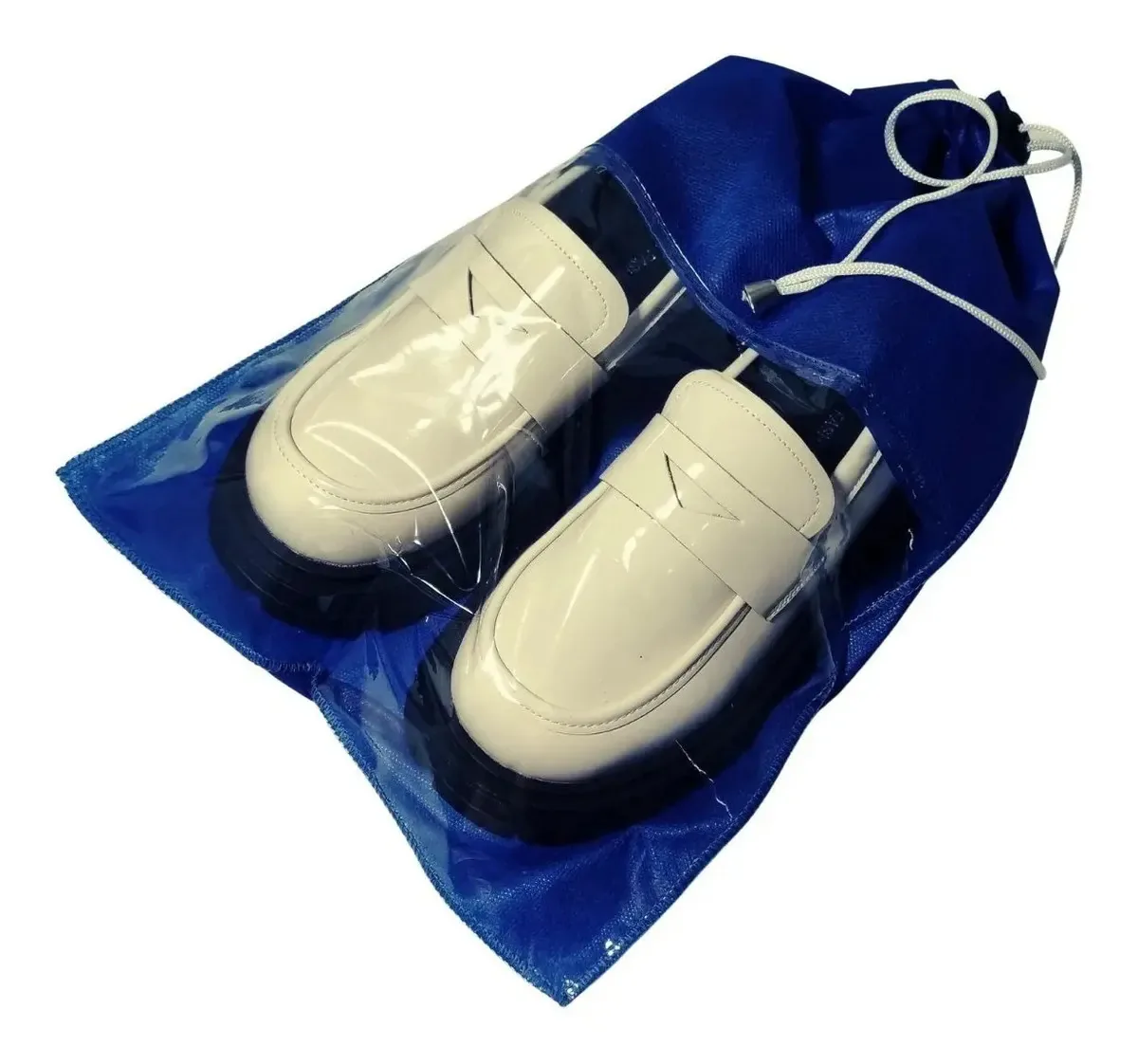 10 Sacos Organizadores De Roupas Calçados 30x40 Ideal Caveta Azul-marinho