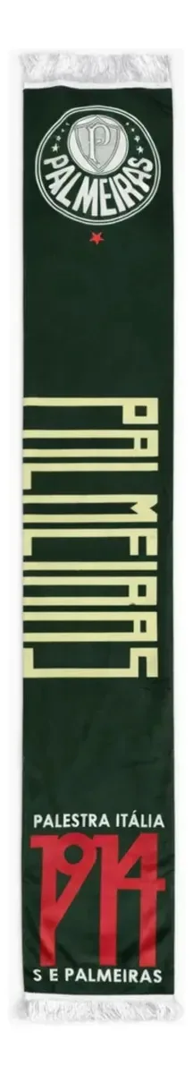 Cachecol Palmeiras Palestra Itália 1914 Verde Único