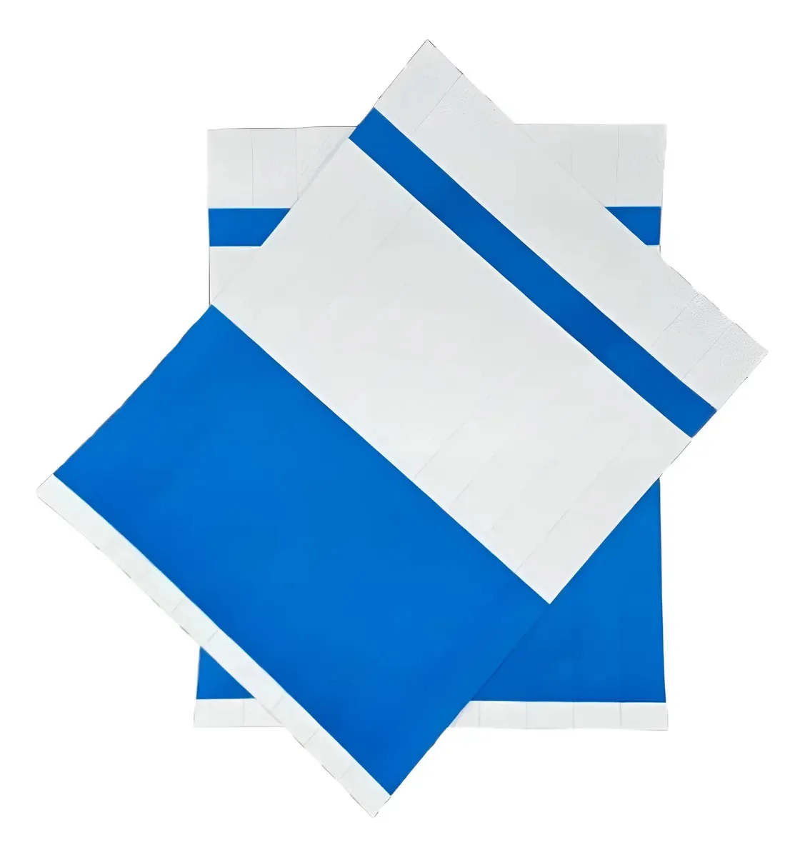 1.000 Pulseira De Identificação Para Impressão Jato De Tinta Cor Azul Médio