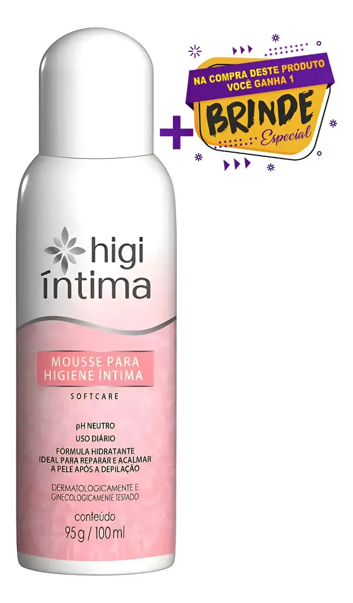 Mousse Higiene Íntima Daxx Higi Mulher Softcare 100ml+brinde