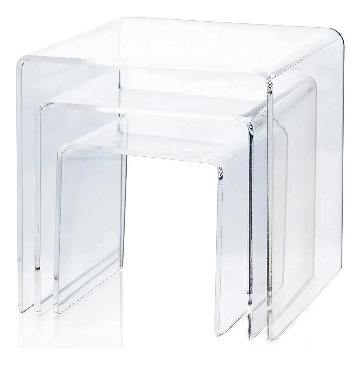 3 Expositores Acrílica Suporte Multiuso 18 Cm Transparente