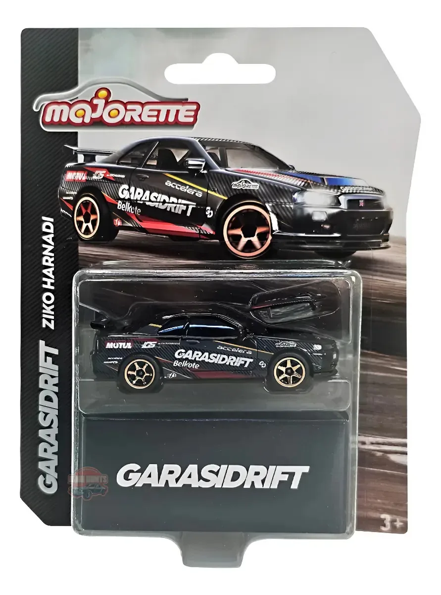 Carro/caminhonete Em Miniatura Nissan R-34 1:64 Preto