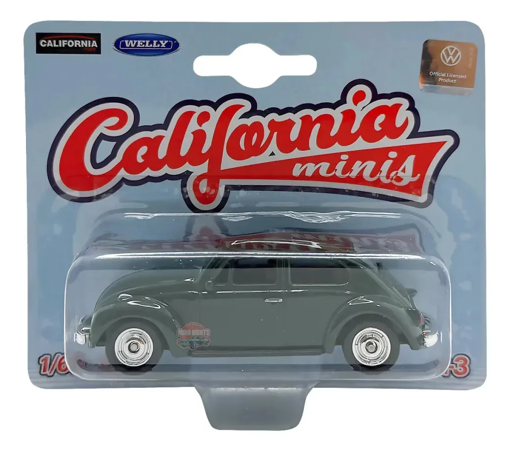 Miniatura Volkswagen Beetle - Verde - California Minis Verde