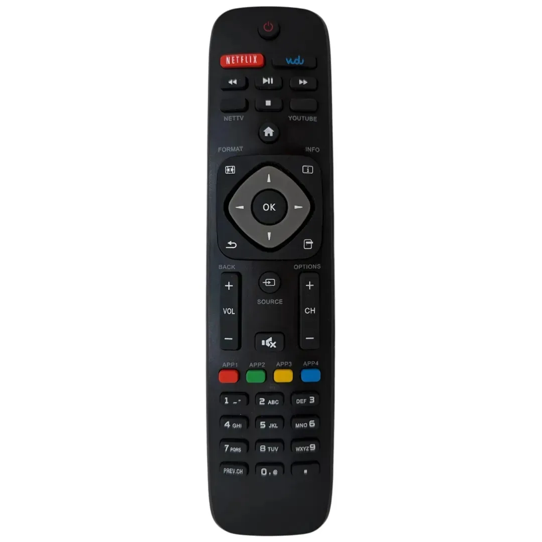 Controle Remoto Para Tv Philips Smart Tv Tecla Netflix Vudu STR66