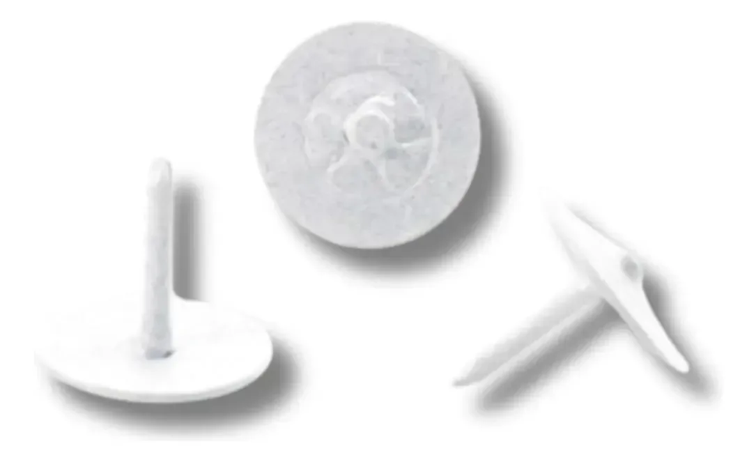 Cartela Tacha 50 Pçs / Percevejos Thomsen Todas Cores Branco