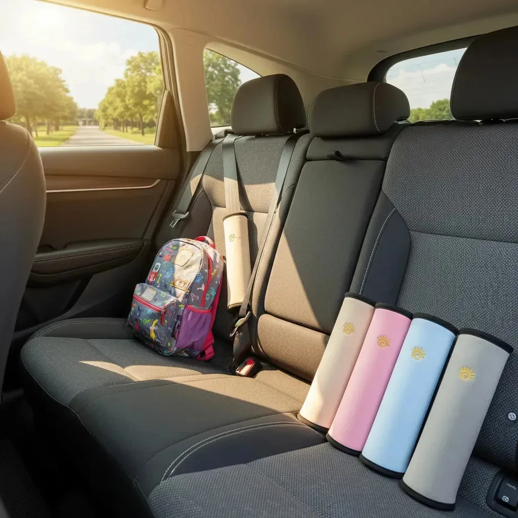 Almofada Proteção Veícular+ Protetor Janela Automotivo Azul