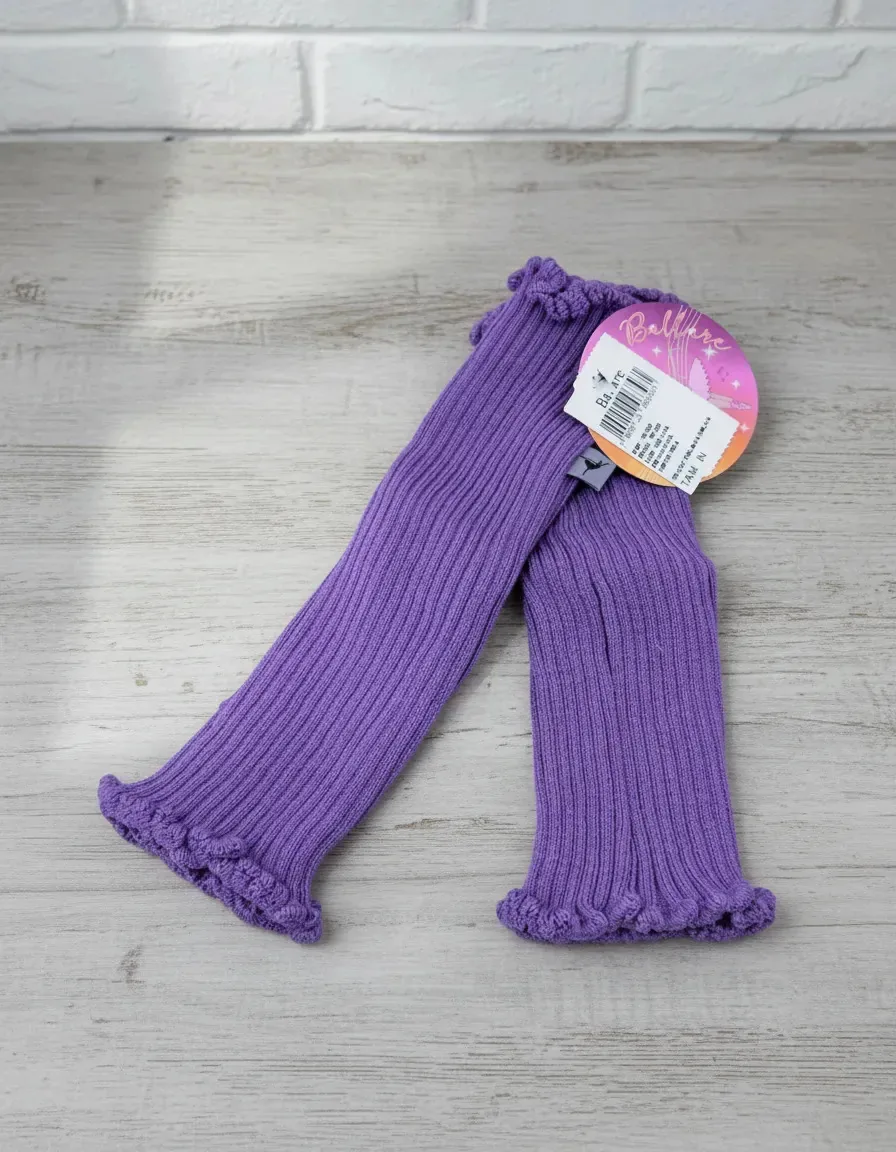 Polaina Infantil Tricot Ballet Ballare Uva Canelado Unico Infantil