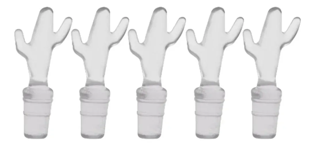 Kit 5 Tampas Transparentes De Pvc Para Fechar Garrafas 8x2cm Transparente