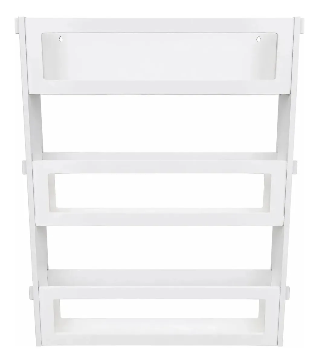Porta Livro Decorativo De Parede Mdf Prateleira Porta Book Branco