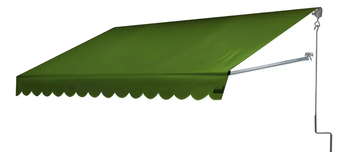 Toldo Completo 4,00x2,50x2,00 De Avanço Cor Verde