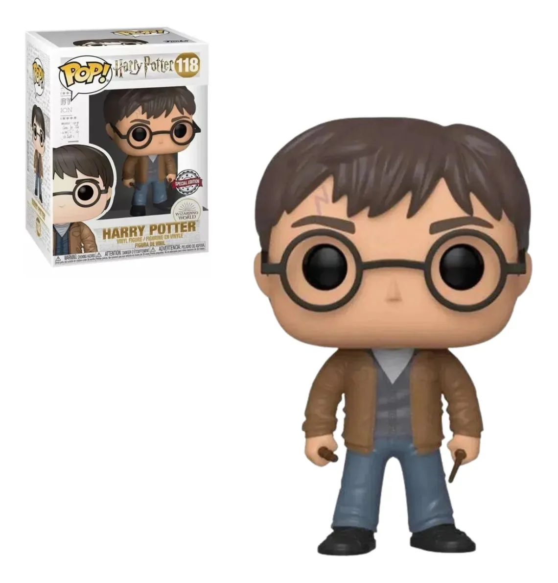 Boneco Funko Pop! Harry Potter Com 2 Varinhas de Vinil